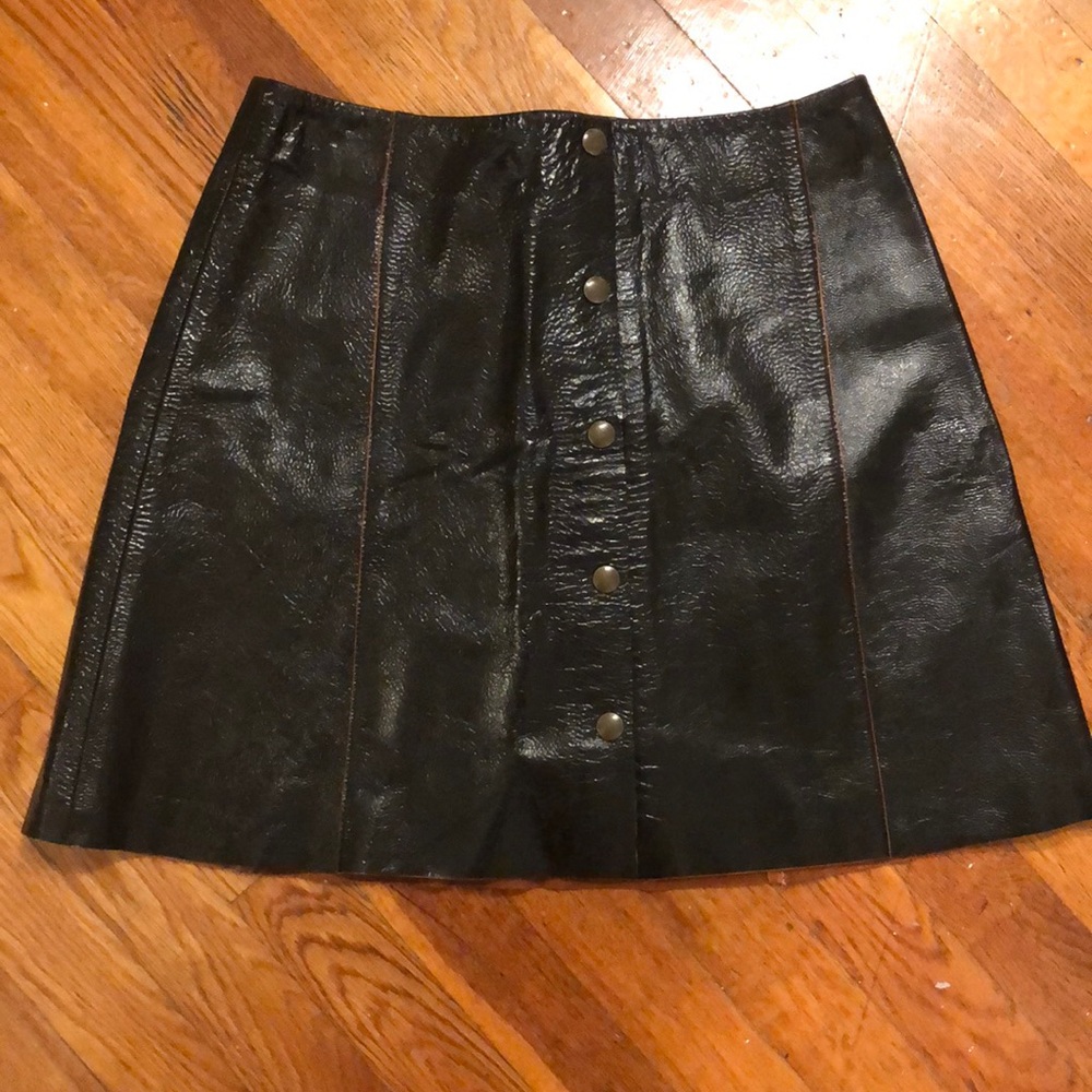 SOLD- & Other Stories Patent Mini Skirt